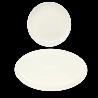 Set Of 2 IKEA 18691 White Coupe Salad Plates 8 1/4   NEW • $21.77