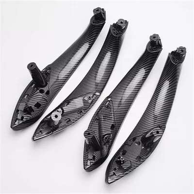 4pcs Carbon Fiber ABS Inner Door Pull Handle Trim Cover Panel For BMW 3 F30 F35 • $65.99