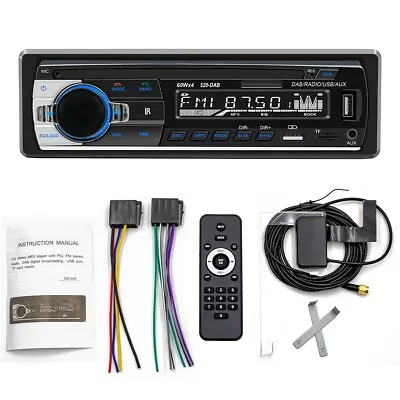 Bluetooth Single 1 Din Car Stereo MP3 Player Radio Receiver USB SD AUX DAB FM TF • $53.90