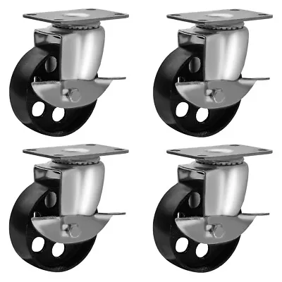 4 Pack Steel Swivel Plate Caster Wheels High-Gauge Steel • $19.99