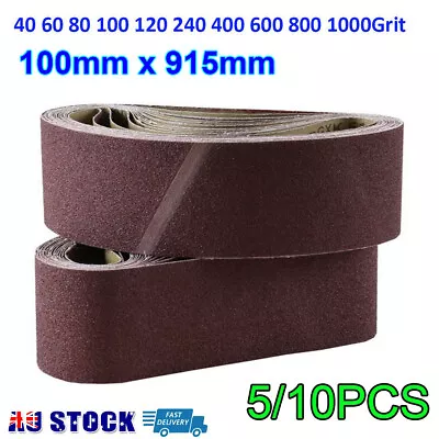 100mm X 914mm 915mm Aluminium Sanding Belts Heavy Duty Cloth Backed File Belt • $20.99