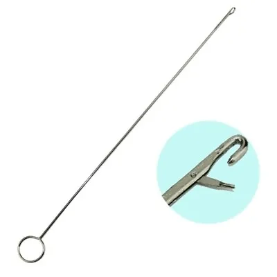 Steel Sewing Loop Turner Hook Turning Needle Fabric DIY Strap Tool W3C0 UK • £1.68