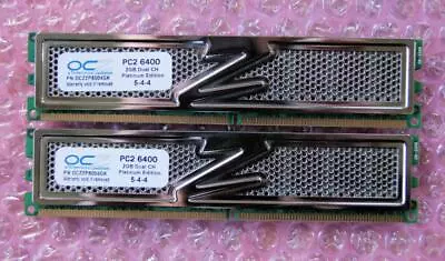 £15.99 • Buy 4GB 2 X 2GB OCZ OCZ2P8004GK DDR2-800MHz PC2 6400 240-Pin Non ECC Desktop RAM