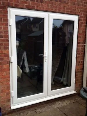 £320.65 • Buy White UPVC PATIO DOORS MADE TO MEASURE / FRENCH DOORS - FREE DELIVERY