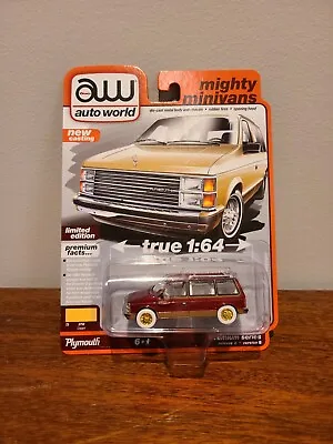 2023 AW Auto World Chase Red Ultra 1985 Plymouth Voyager Hunt Mighty Minivans • $25