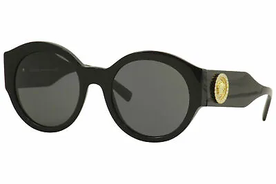 $299.95 • Buy NEW Genuine VERSACE Round Medusa Crystal Gold Black Sunglasses VE 4380B GB1/87