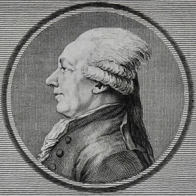 PONCET DELPECH M.J.B. (1743-1817) 19th Century Engraving Portrait Born In MONTAUBAN • $48.69