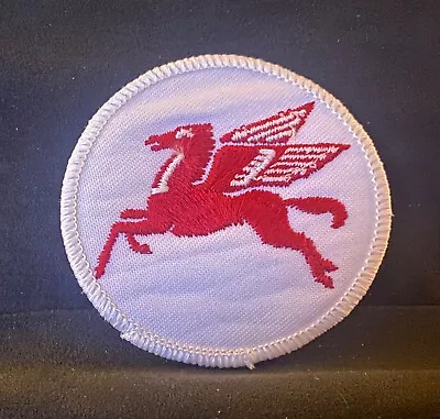 Mobil Gas & Oil Co. Red Pegasus Horse Vintage Embroidered Employee Shirt Patch • $7.99