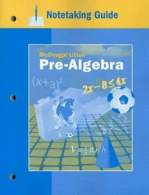 Notetaking Guide: Pre-Algebra • $18.85