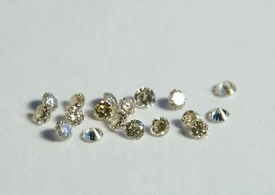 Natural Loose Diamonds - Pave Size - 10 Diamonds In Lot - Size 1.18 - 1.25 Mm  • £35