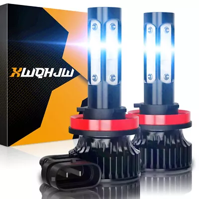 H11 H9 LED Headlight Super Bright Bulbs Kit White 6000K High/Low Beam Headlamp • $19.99