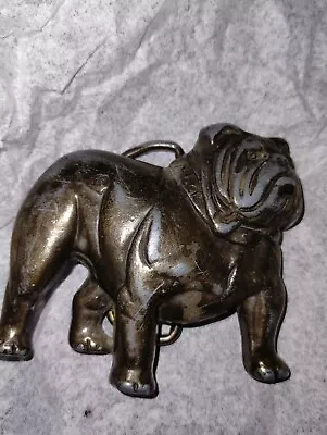 Mack Trucks Bulldog Mascot Vintage Metal Belt Buckle Figural Brass Advertising • $25