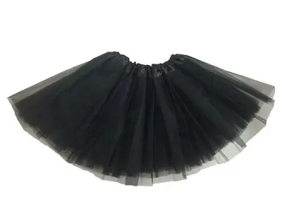 Black Tutu Skirt Fancy Dress Costume Dance Ballet Hen Party 1980s Costume • £4.99