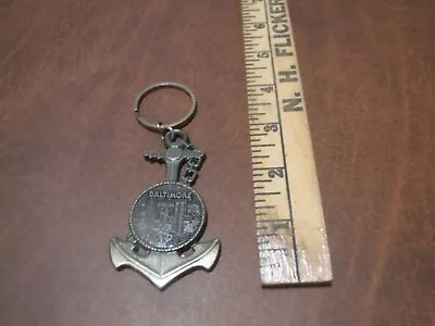 Baltimore Maryland Key Chain - Anchor - Inner Harbor - Metal • $0.99