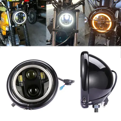 5.75  LED Headlight Projector Hi/Lo For Yamaha Virago 250 750 535 1100 Vmax 1200 • $59.58