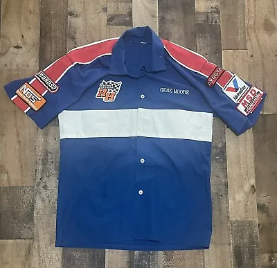 Vintage 90s Valvoline Racing Pit Crew Shirt Pyrotect Nitrous H&H Racing Large • $89.99
