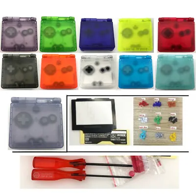 New Colorful Transparent Housing Shell Case Cover For Game Boy Advance SP GBA SP • £11.76