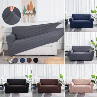$24.99 • Buy 1/2/3 Seater Slipcover Spandex Stretch Sofa Covers Couch Waterproof Protectors