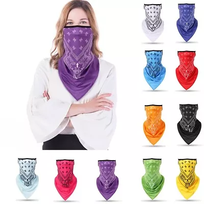 Unisex Rave Bandana Neck Gaiter Tube Headwear For Women Men Face Scarf • $11.85