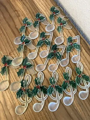 15pc Plastic Musical Note Ornaments • $9