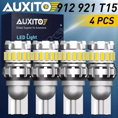 4X AUXITO 921 LED Reverse Canbus Light 912 T15 W16W Backup Lamp Cool White 6500K • $12.99