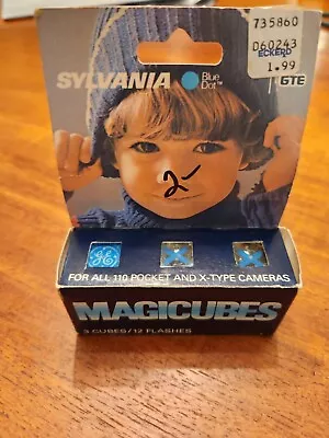 $5 • Buy Vintage GE General Electric Magicubes Magic Cube Flash 110 Pocket/X-Type Cameras