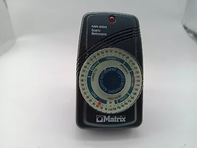 Matrix MR-500 Quartz Metronome W/ Light And Sound  Built In Back Stand  TESTED • $9.99