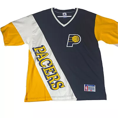 VINTAGE Champion Indiana Pacers Shooting Shirt Adult L Warm Up 90s NBA Men EUC • $64.99