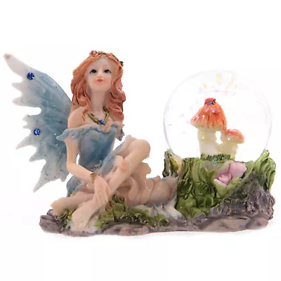 Flower Fairy Butterfly Unicorn Snow Globe Fairies Glass Water Ball Ornament • £8.70