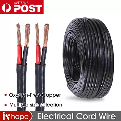 Twin Core Wire 0.5mm 1mm 1.5mm 2.5mm 4mm 6mm 10mm Automotive Battery Cable Solar • $10.99