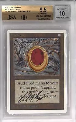 1993 Unlimited Magic: The Gathering Mox Ruby Beckett 9.5 • $9999.88