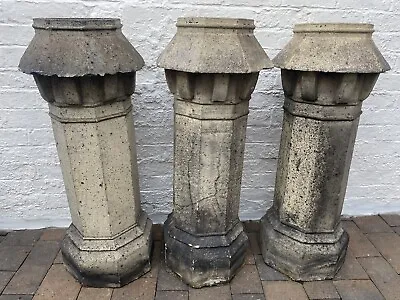 £100 • Buy Three Original Reclaimed Chimney Pots