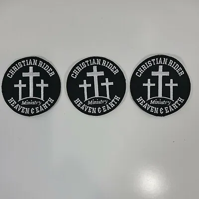 3-Christian Rider Ministry Vest Patches • $3.99