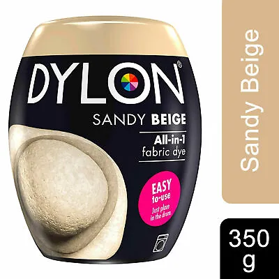 £8.25 • Buy DYLON Washing Machine Fabric Dye Pod, Sandy Beige, 350g