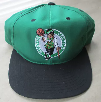 Vtg Twins Enterpirse Boston Celtics NBA Green Black Brim Snapback Cap Hat UNWORN • $11.65