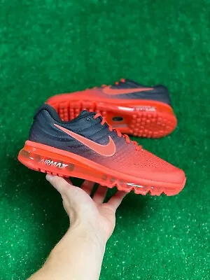 Nike Air Max 2017 Mens Running Shoes 'Bright Crimson' Red 849559-600 NEW Multi • $109.99