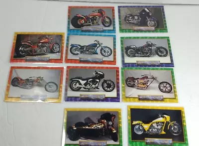 Thunder 2 Wheelers 1993 Collector Cards  Of 10 Custom Motorcycles - Hamsters Usa • $12