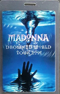 *** Madonna *** - Laminated Backstage Pass - Drowned World Tour - 2001 - Vintage • $12.38