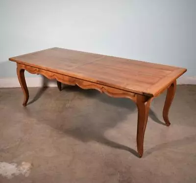 Vintage French Provencal Farm Table/Desk/Dining Table In Solid Cherry Wood • $3375