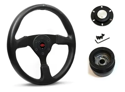 SAAS Steering Wheel SW516B-R & Boss For Mazda RX2 RX3 RX4 RX5 1970-1985 • $246