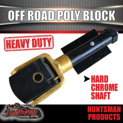 $116 • Buy Off Road Weld On Poly Block Trailer Camper Caravan Coupling Hard Chrome Shaft!!