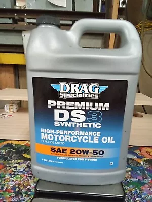 Drag Specialties 1 Gallon DS3 Syn 3 Full Synthetic 20W-50 Motorcycle Oil 638b Ep • $43