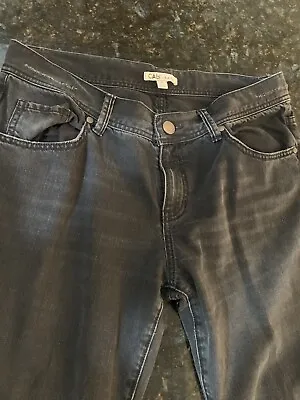 Cabi #515 Women's Mid Rise Black Casual Denim Jeans Lou Lou Straight Leg Size 10 • $30