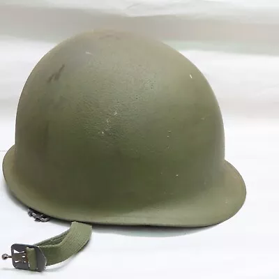 WW2 M1 Helmet ~ Rear Seam ~ Swivel Bale ~ Camo Cover • $6.50