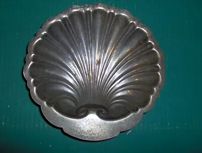 Vintage Silver Plated Footed Seashell Bowl Soap Dish Ash Tray Trinket Clam Candy • $4.99