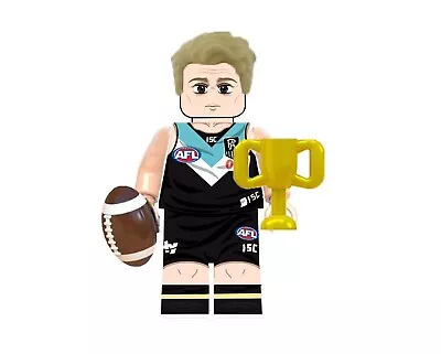 AFL Mini Figures - Custom Lego Port Adelaide Robbie Gray Minifigure Cake Topper • $9.25