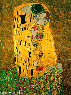  Gustav Klimt The Kiss Canvas Poster Print Painting Vintage Art Artwork 47 X32   • $32.46