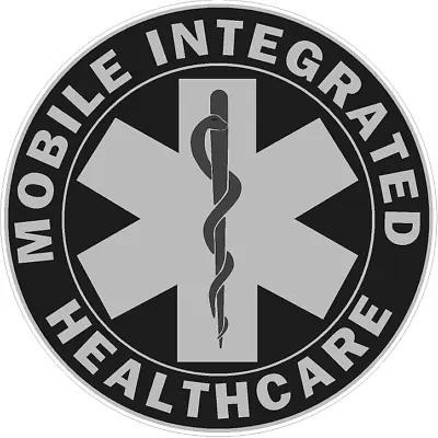 Subdued Mobile Integrated Healthcare Star Of Life Reflective Decal Rescue MIH • $24.99