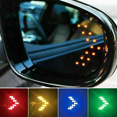 2pcs Car Side Rear View Mirror 14SMD LED Lamps Turn Signal Light Car Accessories • $7.40