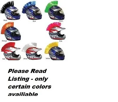 Peel Stick Hook Loop Motorcycle Helmet Mohawk Mohawks Bmx Helmets Biker Spikes • $17.95